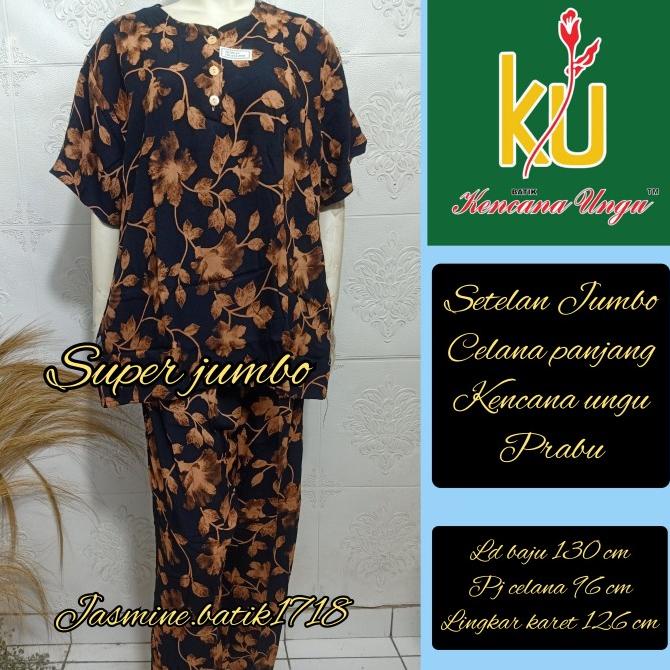 Setelan celana panjang sp JUMBO KENCANA UNGU