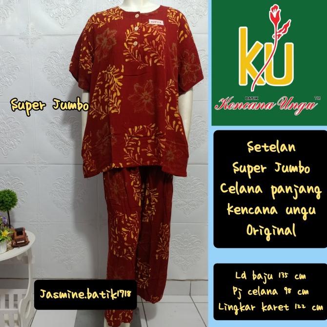 SETELAN JUMBO CELANA PANJANG KENCANA UNGU KUC