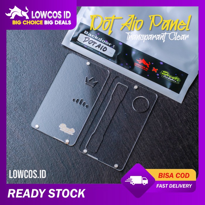 DOT AIO Cover Panel Door Transparent Clear