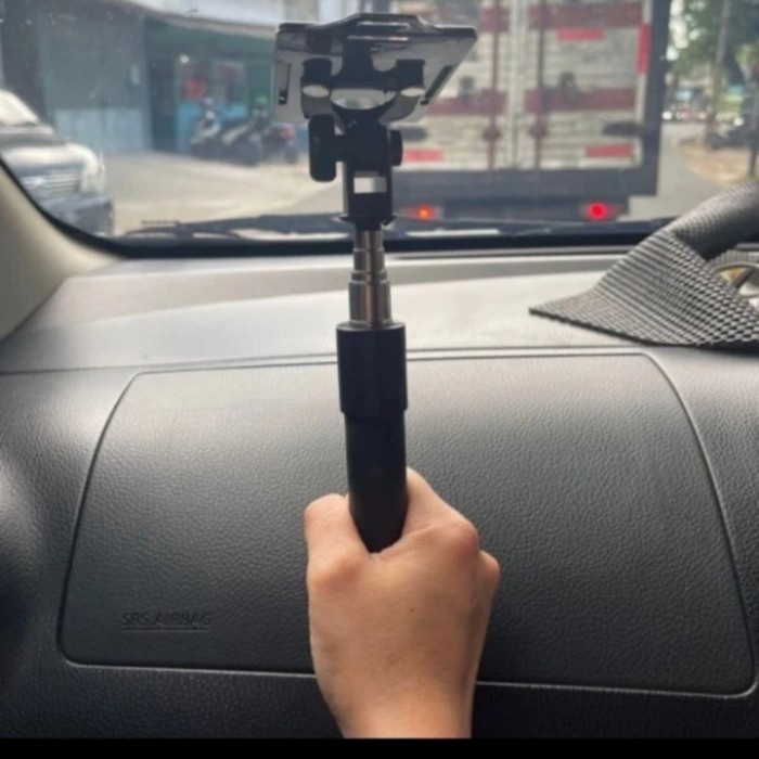 kode07 tongsis etoll tongkat/Tongkat E-toll/Tongkat besi - Hitam New