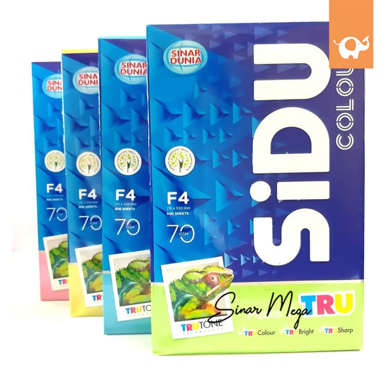 

Sidu Sinar Dunia F4 70Gr Kertas Warna/ Color R