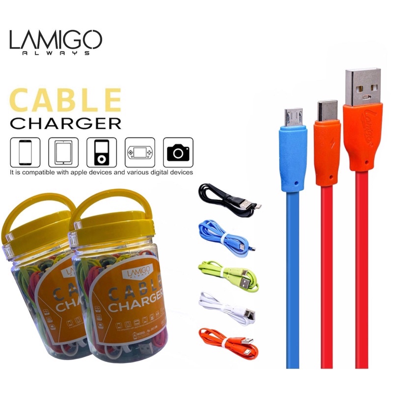 KABEL DATA TYPE-C LAMIGO CANDY L-050