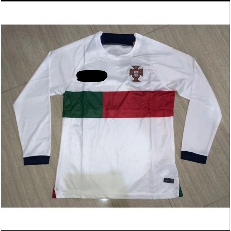 JERSEY BOLA PORTUGAL AWAY LONG SLEEVE LS LENGAN PANJANG GRADE ORI IMPORT 2022 2023