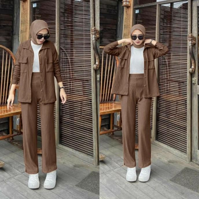 Setelan wanita BAJU DAN CELANA kekinian MODEL TERBARU 2023 -NABILA