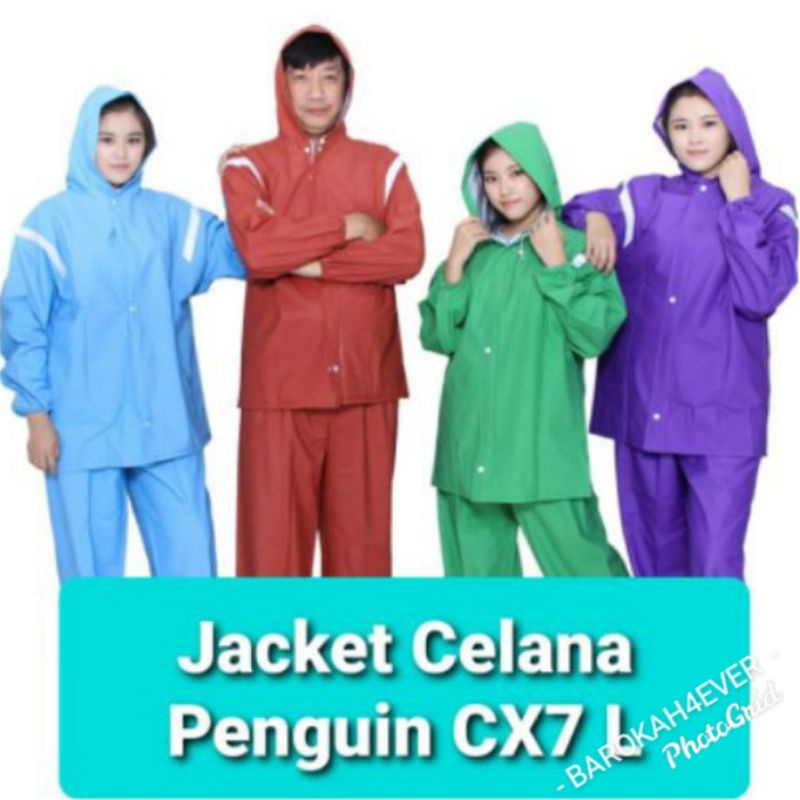 HAL JAS HUJAN JAKET CELANA PENGUIN'S CX 7 L IEC
