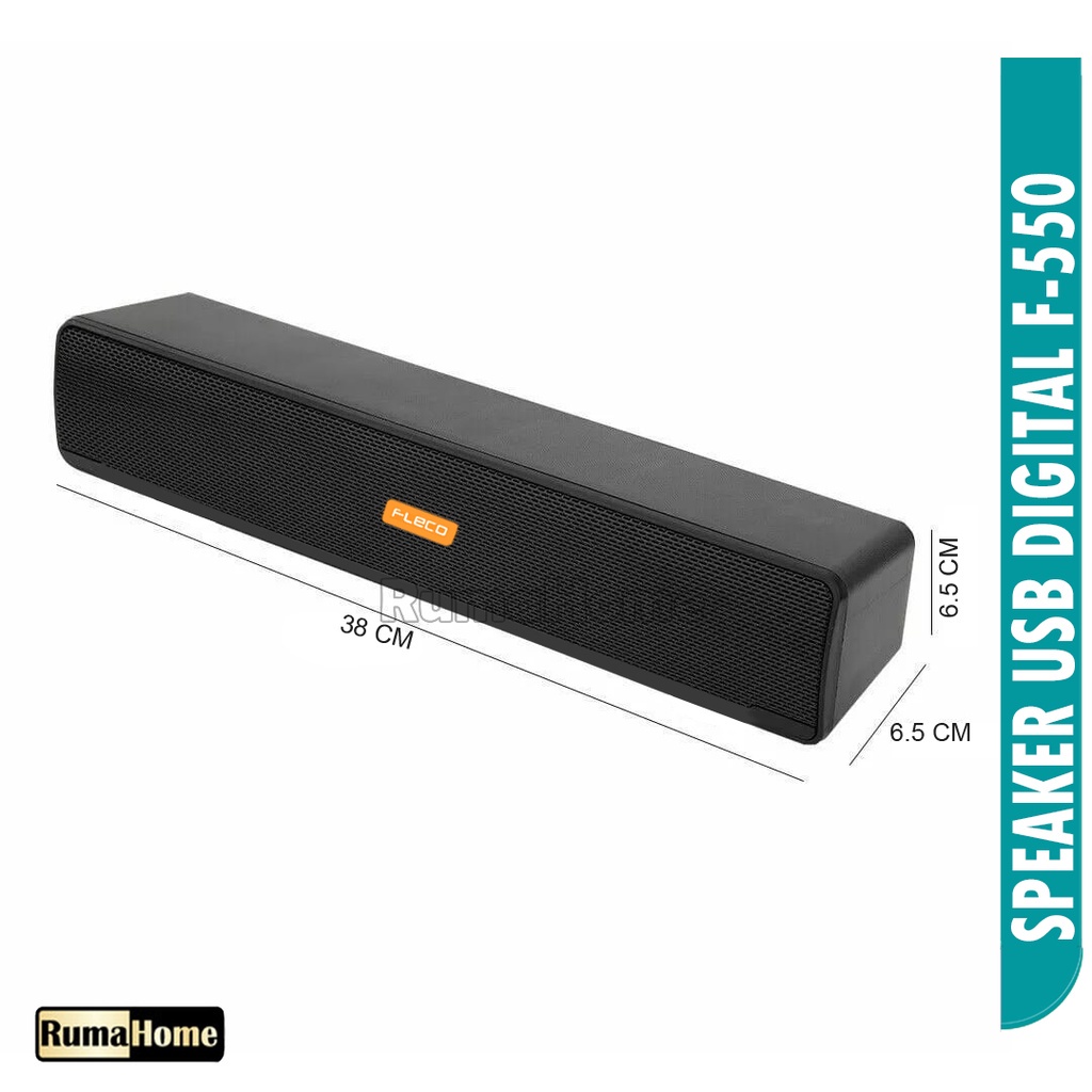 Speaker Soundbar Laptop / Pc / Gang Bass Portable, Power Full Ni Soundbar