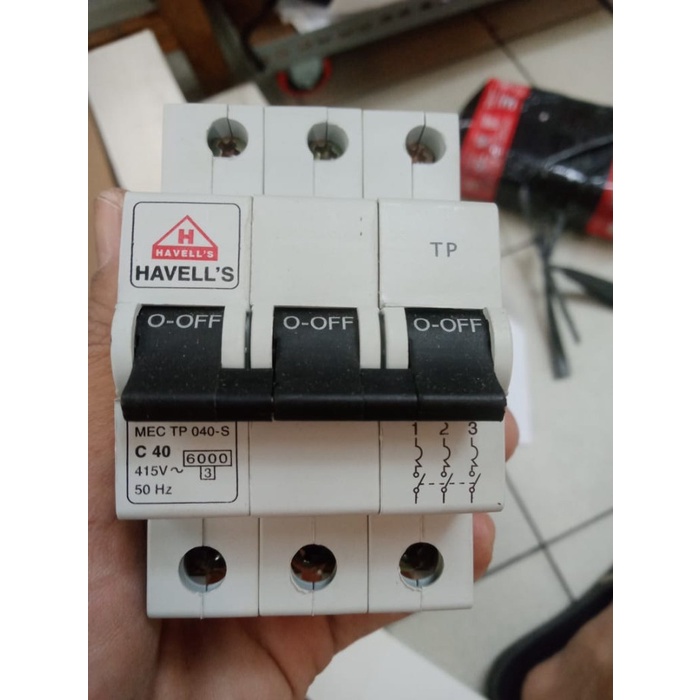 Sale MCB 3P 3 Phase 40A 40 Amper Havells