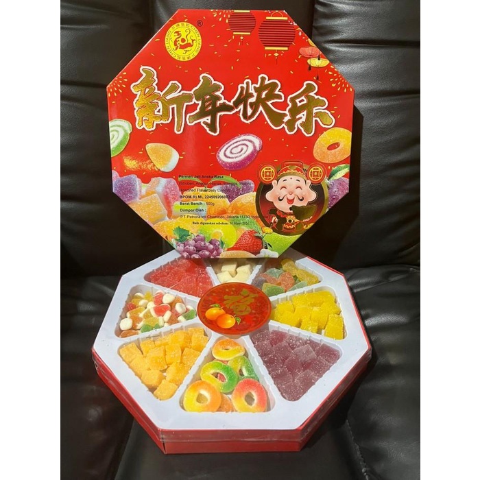 

Pak Chen Jelly / jelly Imlek Aneka Rasa / Permen jelly Tahun baru 500g Best Seller