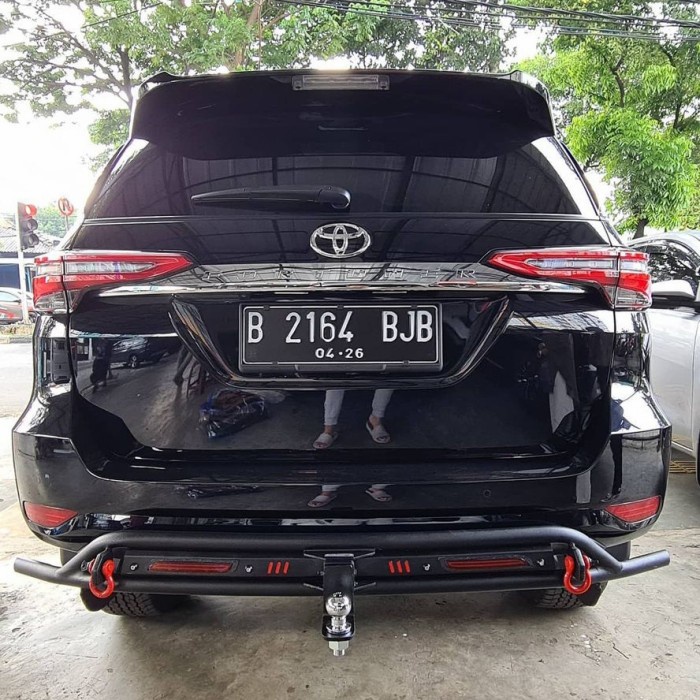 bumper belakang fortuner 2020 sevencode/tanduk belakang fortuner vrz