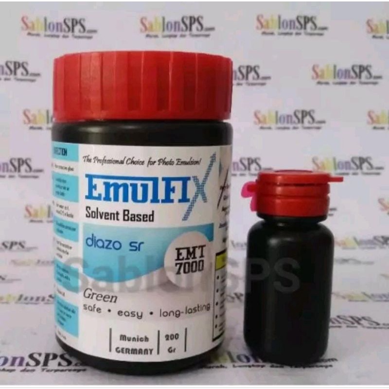 AFDRUK SABLON EMULFIX SOLVENT BASED GREEN 200gr