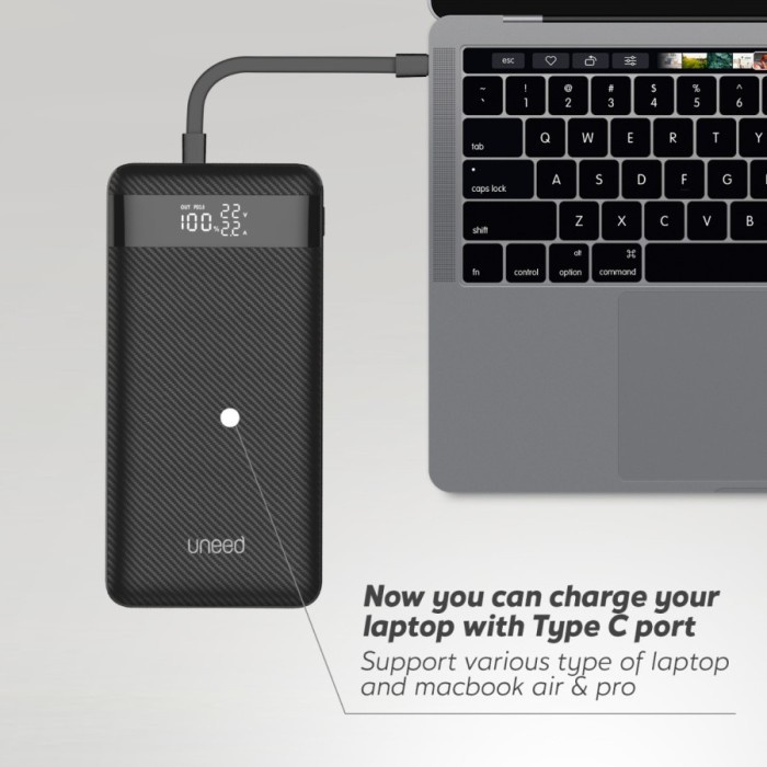 Uneed 20000Mah Power Support Laptop 45W Qc 4.0 Pd 3.0 Pps - Upb152