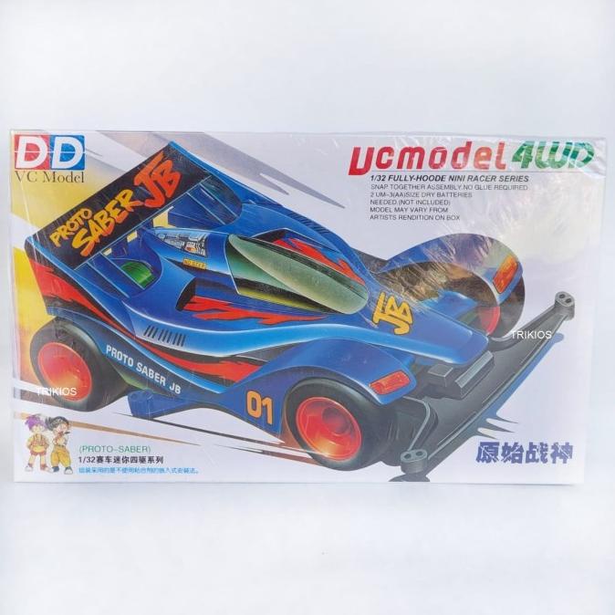 Gratis Ongkir Rep. Tamiya Mini 4wd Merk DD Ruize Proto Saber Super 1 Chassis Limited Edition (tri00j