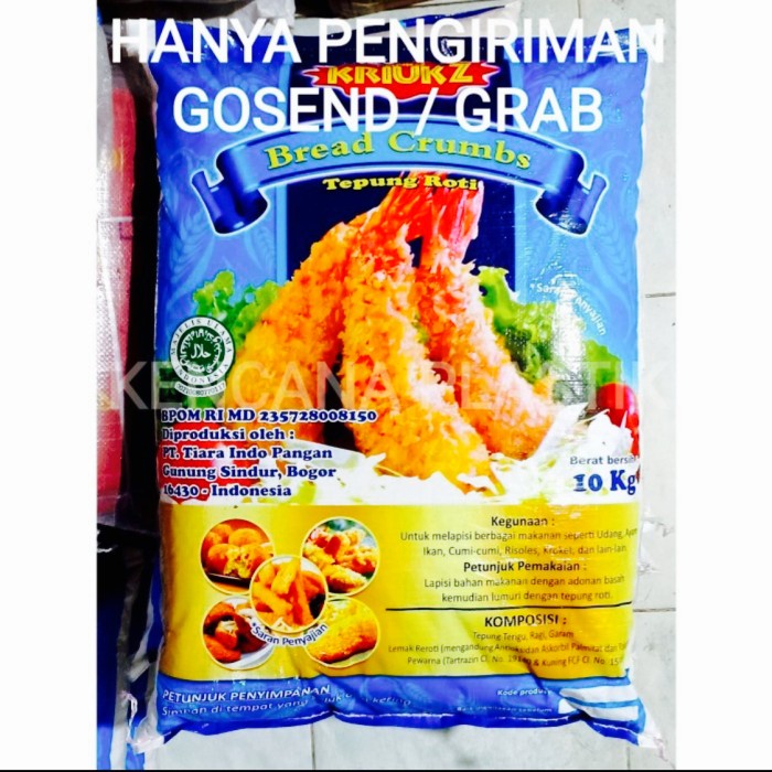 

Promo Tepung Roti Kriukz White 10Kg / Panko Kriukz Putih 10Kg Gojek