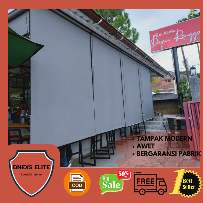 Promo Suntex Blind Outdor Terjagkau Tirai Outdoor / Suntex