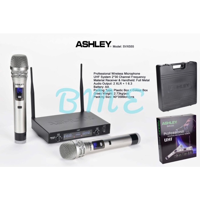 Mic Wireless ASHLEY SVX 555 / SVX555 + Koper