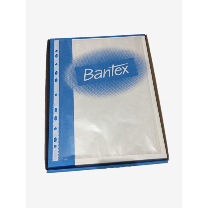 

New Pp Pocket Sheet Protector Folio Bantex Isi 100 Diskon