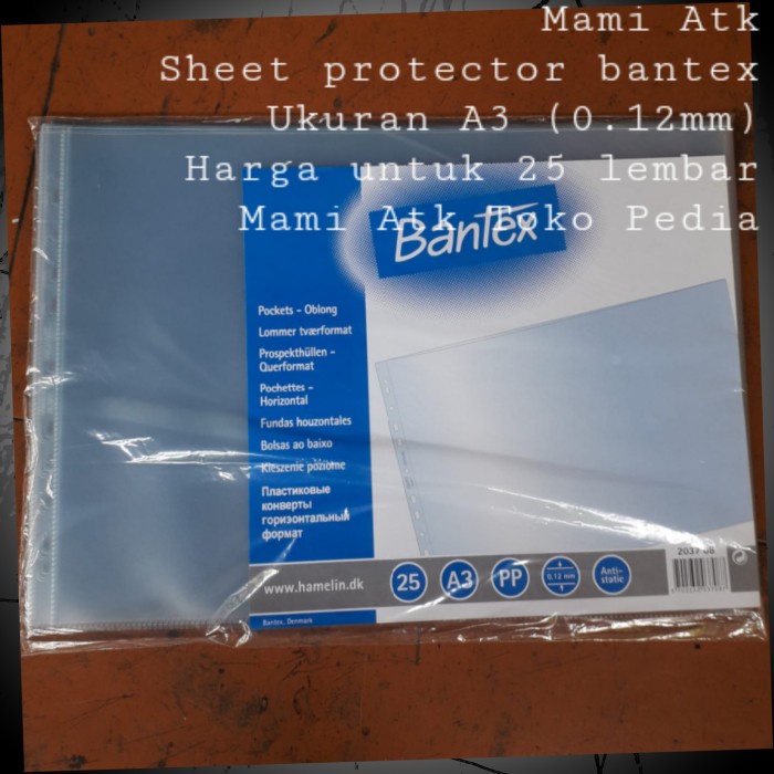 

Baru Sheet Protector Bantex A3 Landscape Ori