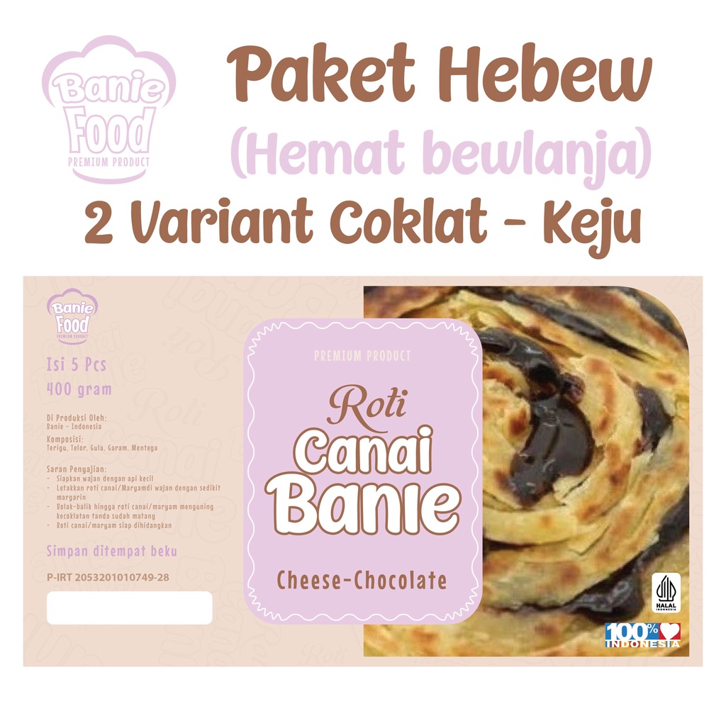 

Paket Hebew 2 Varian Coklat Keju