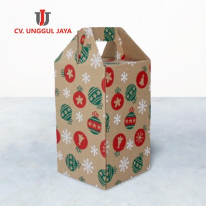 Dus Jinjing Natal Isi 3 Toples 250gr Kotak Kardus Box Kuker Christmas