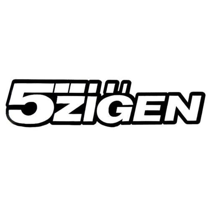 Emblem - Logo Mobil 5ZIGEN Putih Hitam 12 Acrylic star