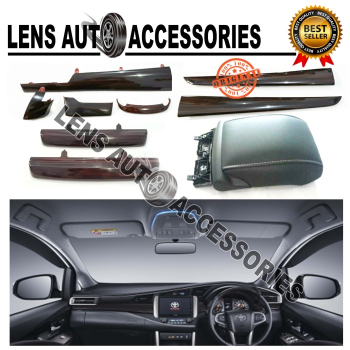 PANEL BLACK WOOD INNOVA REBORN 9 PCS - PANEL WOOD INNOVA REBORN termurah