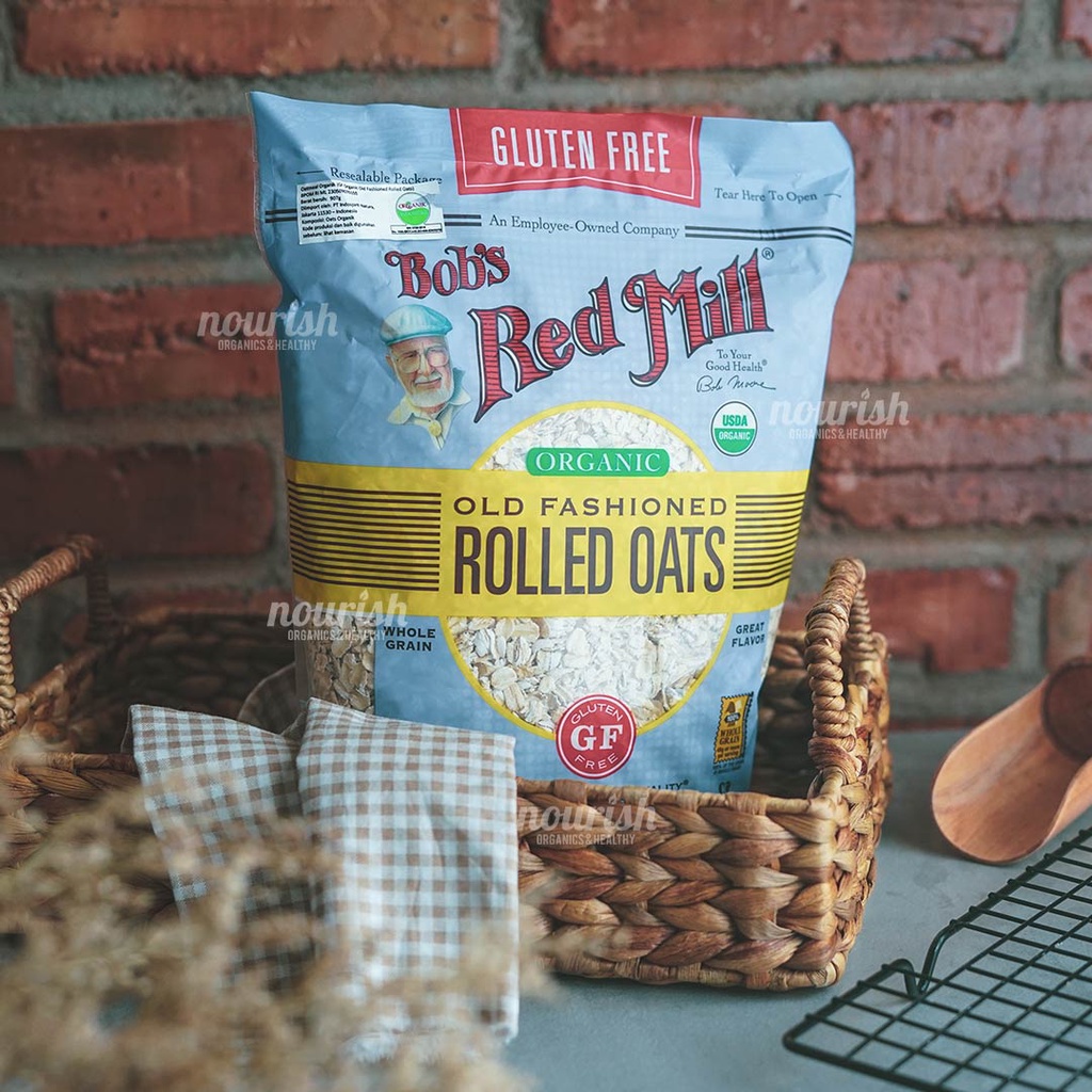 

Bob'S Red Ll Gluten Free Organic Old Fashioned Rolled Oats 907 Gr
