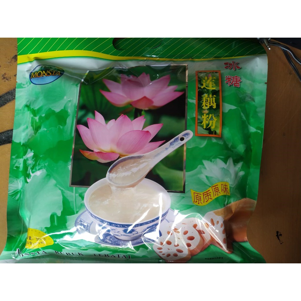 

Monsta Bubuk Teratai / Numan Serbuk Pati Akar Teratai 300 Gram