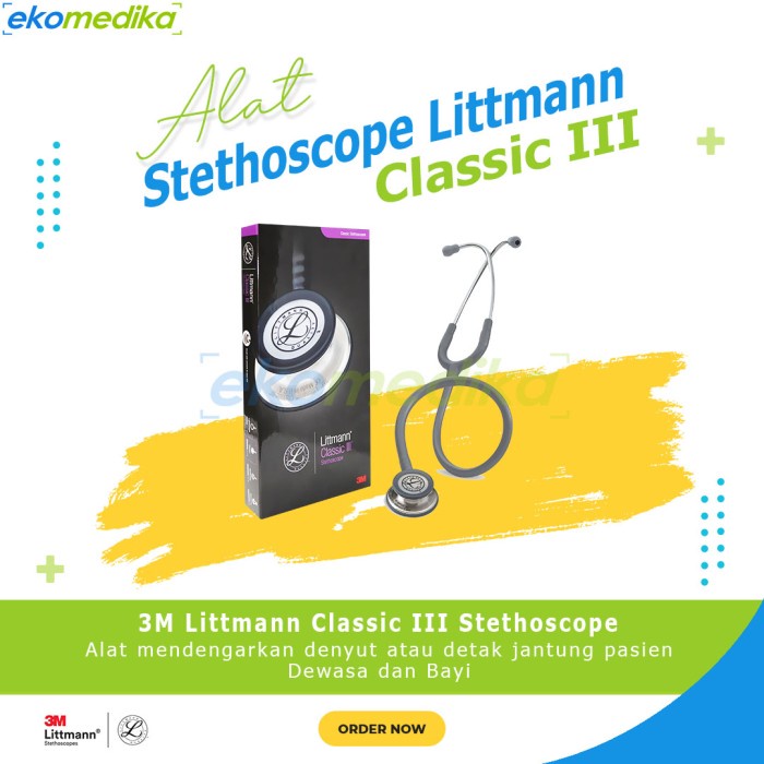 3M STETOSKOP LITTMANN CLASSIC III CLASSIC 3 LITMANN STETHOSCOPE -CTT