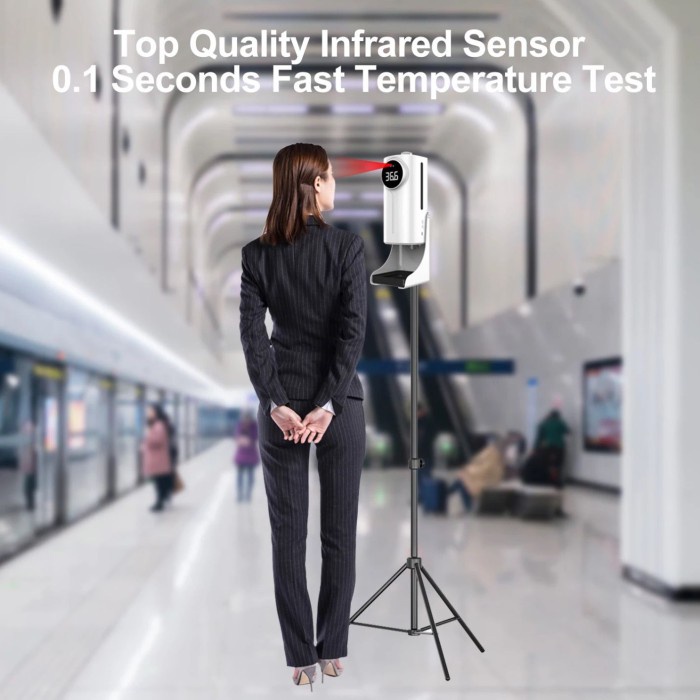 Thermometer Infrared K9 PRO DUAL AUTO Hand Sanitizer 2in1-FREE TRIPOD -Tatasie