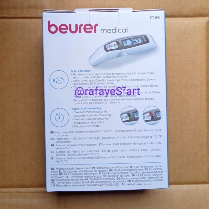beurer - Termometer Digital BEURER FT65 - thermometer beurer ft 65 -Tatasie