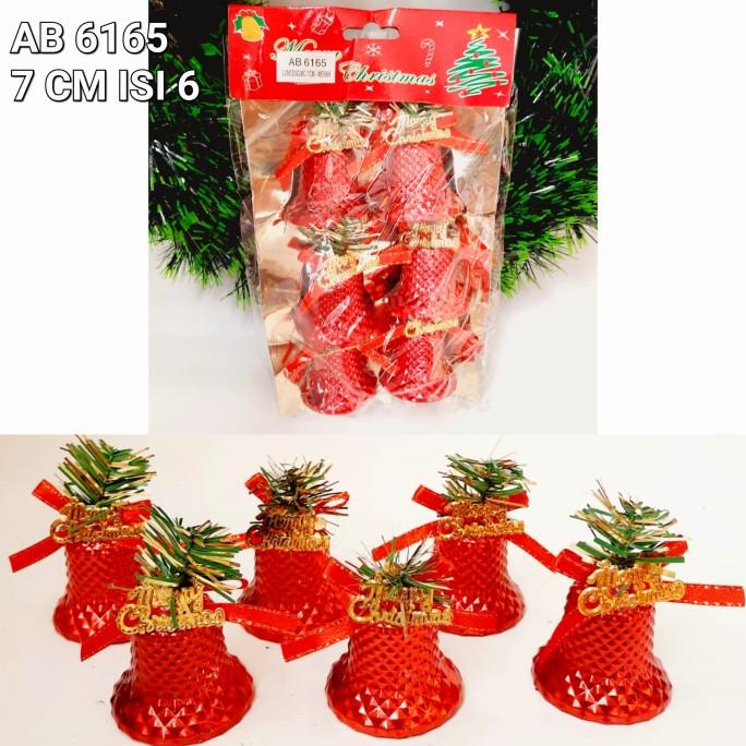 

Lonceng Natal Set Isi 6 Merah Gold Hiasan Parcel Kado Christmas Bell Limited Edition
