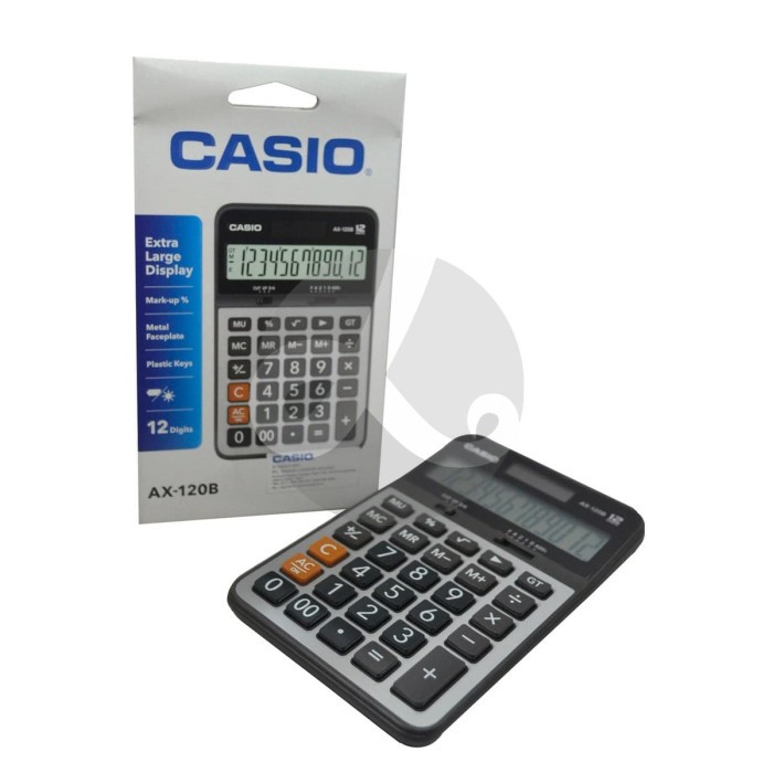 

Kalkulator CASIO AX-120B Electronic Calculator 12 Digits AX-120B