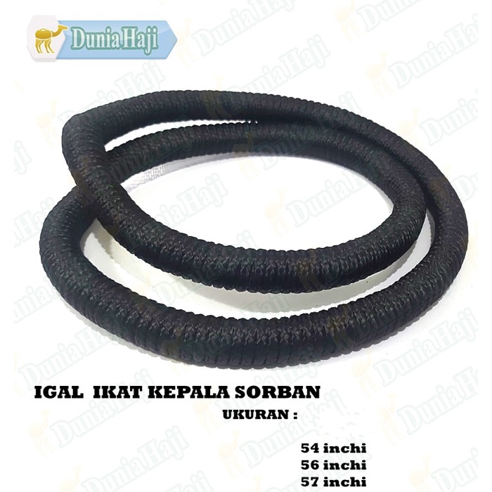 sorban Igal Dewasa Ikat Sorban Arab Pengikat kepala Untuk Surban Khas Saudi - 54inch(I3G7) sorban pr