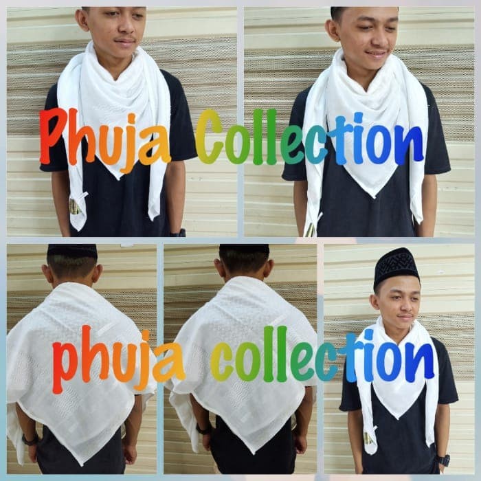 sorban Sorban almas putih polos non rumbay(Z4V6) sorban pria surban palestine sorban palestina origi