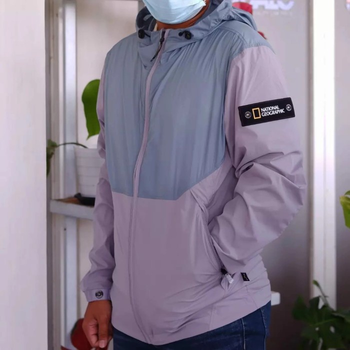 Jaket Pria National Geographic Men Windbreaker Jacket Original
