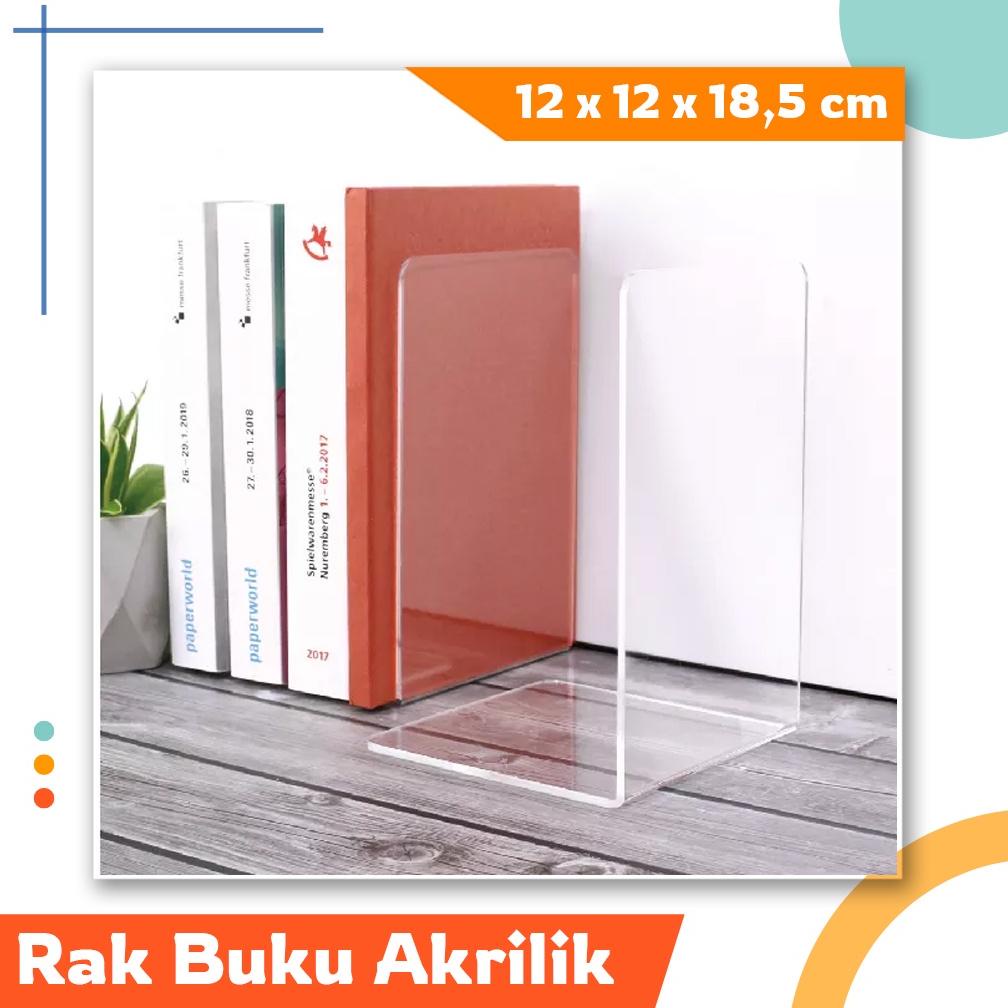 

Original PEMBATAS BUKU / PENYANGGA BUKU / PENAHAN BUKU AKRILIK (12 x 12 x 18,5 cm) LKL384