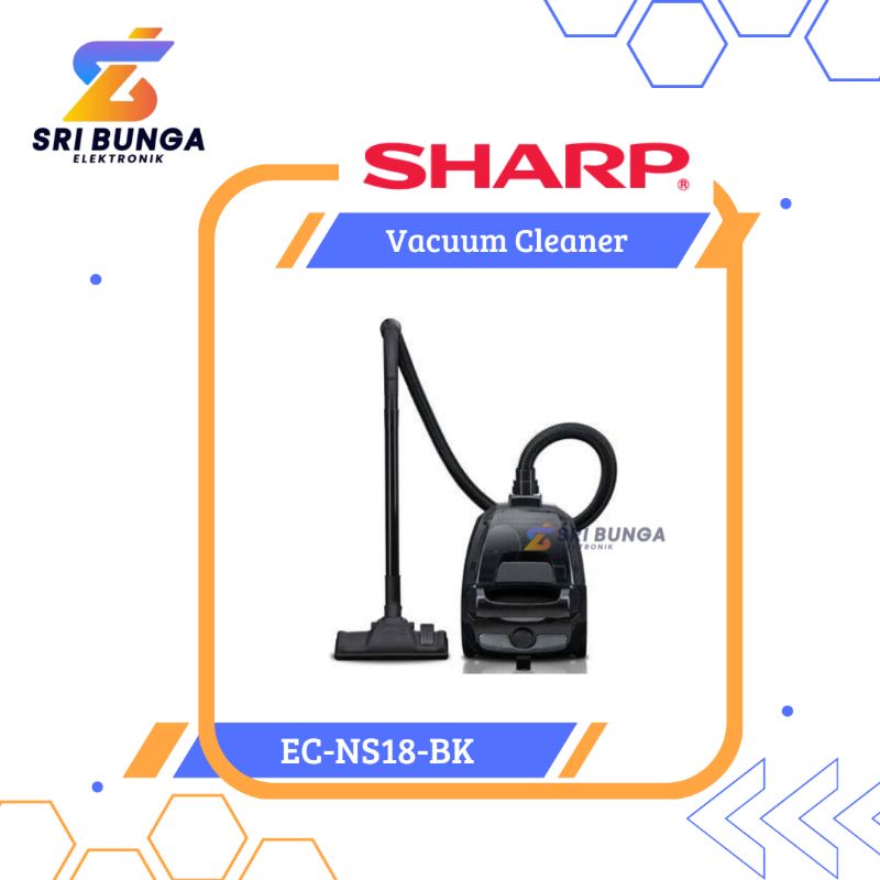SHARP Vacuum Cleaner EC-NS18-BK/RD Penghisap Debu NS 18