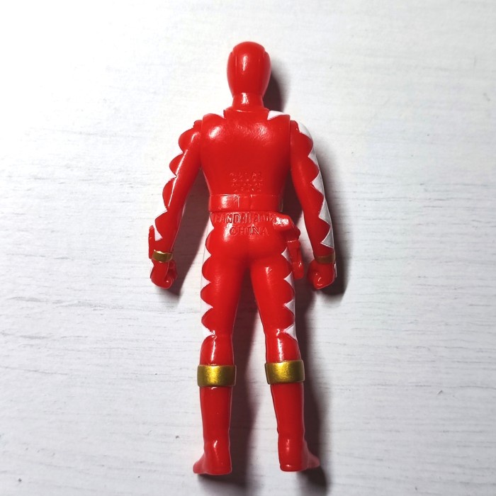 rhs 9 cm super sentai abaranger red power rangers dino thunder bandai telorayampuyuh