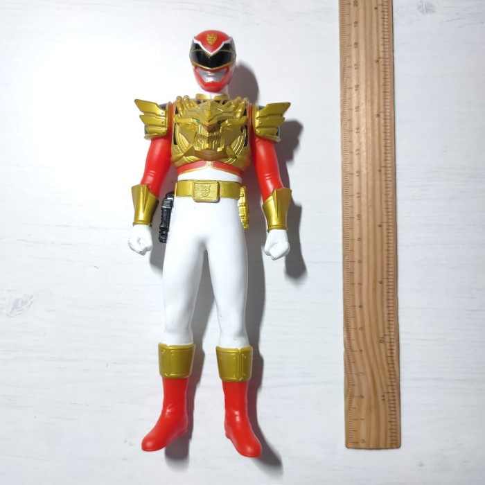 rhs 17 cm super sentai super goseiger red bandai action figure ori telorayampuyuh
