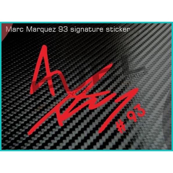 

Sticker/Stiker Marc Marquez Signature (tanda tangan) - MM 93 20JVLZ3