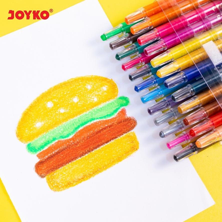 

Termurah Krayon Putar Twist Crayon Joyko TWCR - TWCR-12S-12Wrna Original