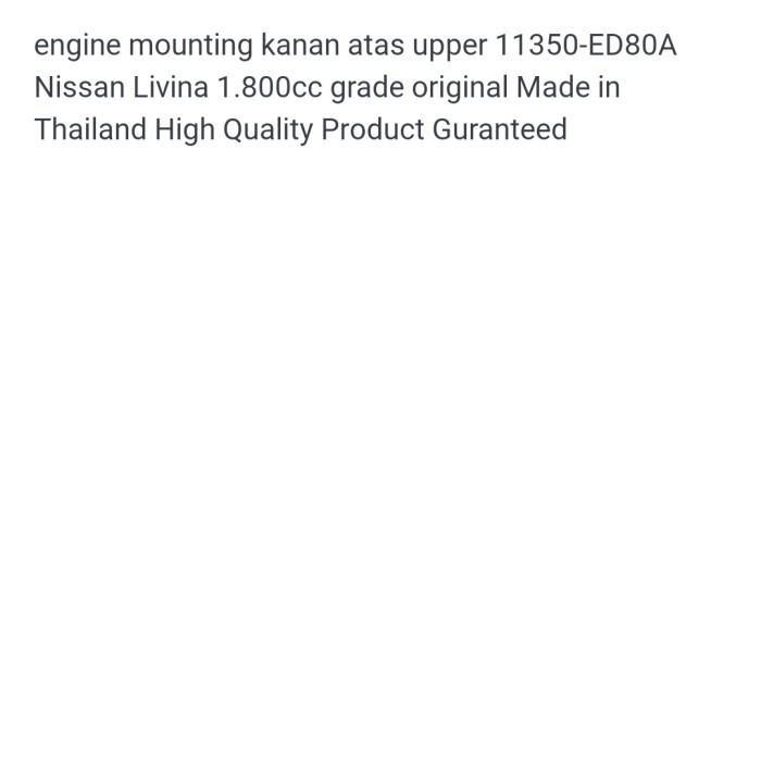 Engine Mounting Kanan Atas Nissan Livina star