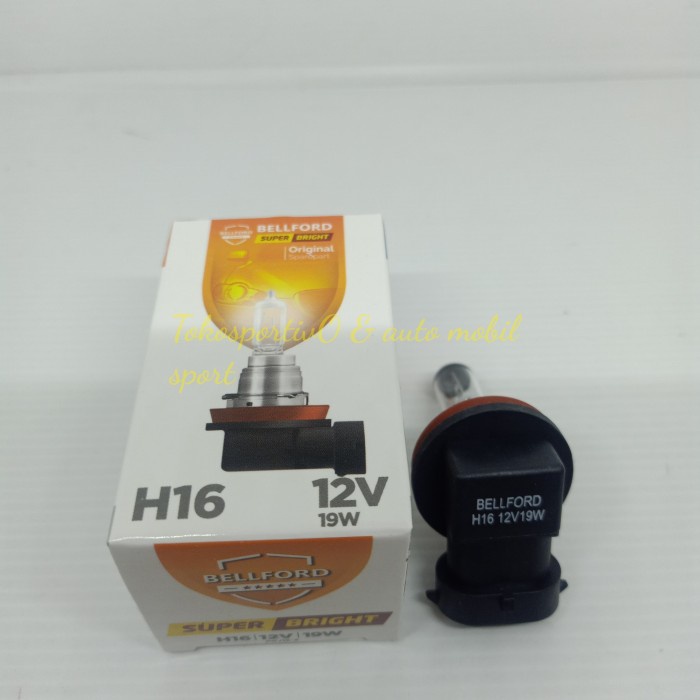 Lampu bohlamp h16 12v 19w Halogen Lampu foglamp kabut h16 mobil star