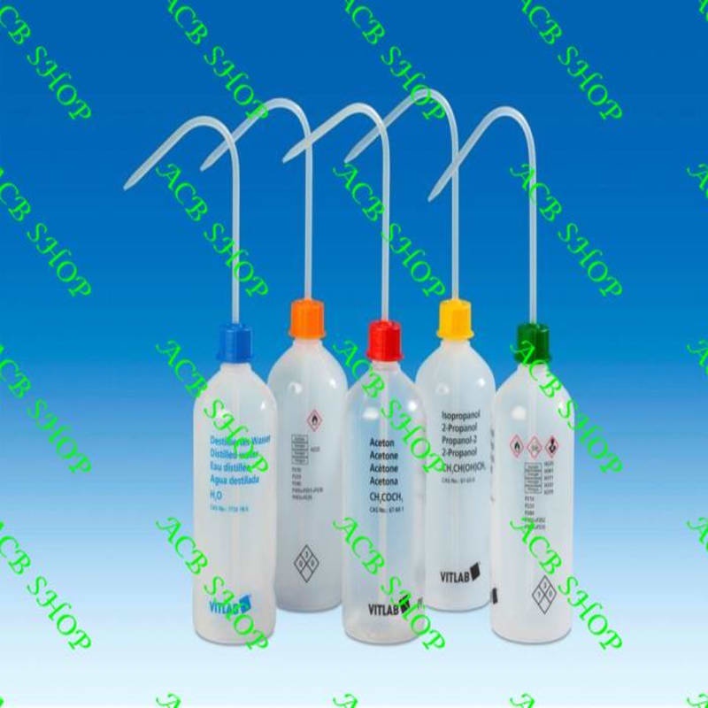 VITLAB Wash Bottles Narrow Mouth ISOPROPANOL 500ml 1332849