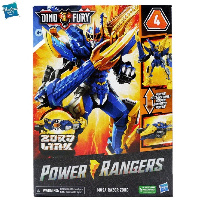 Power Rangers 2023 Dino Fury Mosa Razor Zord With Zord Link Ready