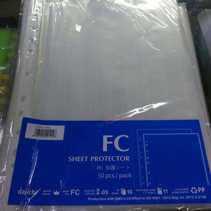 

Pp Pocket F4 Daiichi / Sheet Protector Folio Daiichi Kode 41