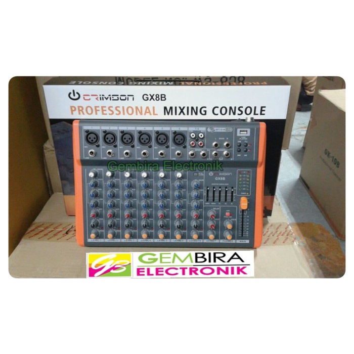 mixer audio crimson gx8b mixer 8 channel