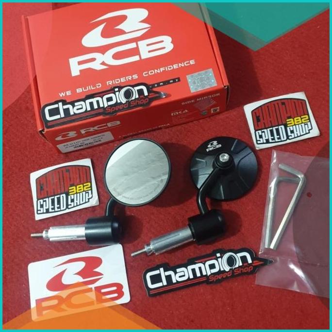 Spion Jalu Stang Bar End Bulat CNC RCB Racing Boy Vario 125 Vario 150