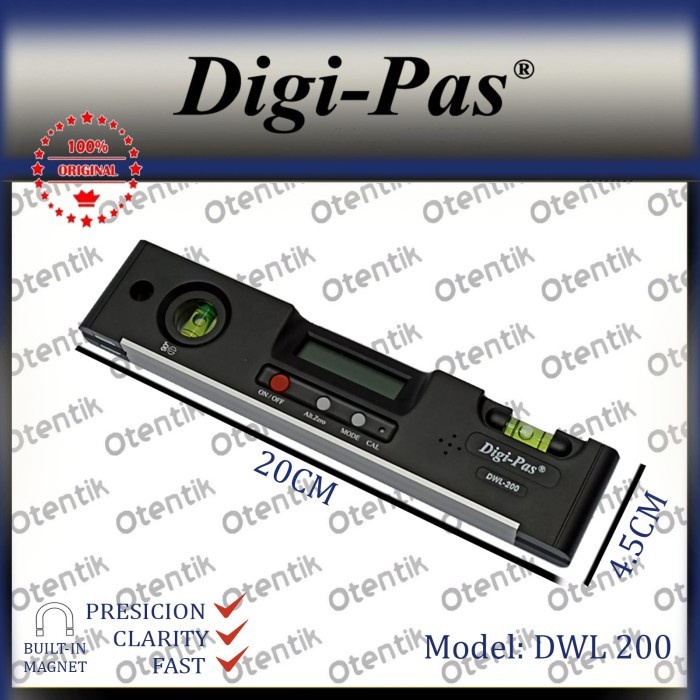 ✅Original Waterpas Digital Digipas Dwl-200 - Waterpass Digi-Pas Dwl200 Digipass Terbaru