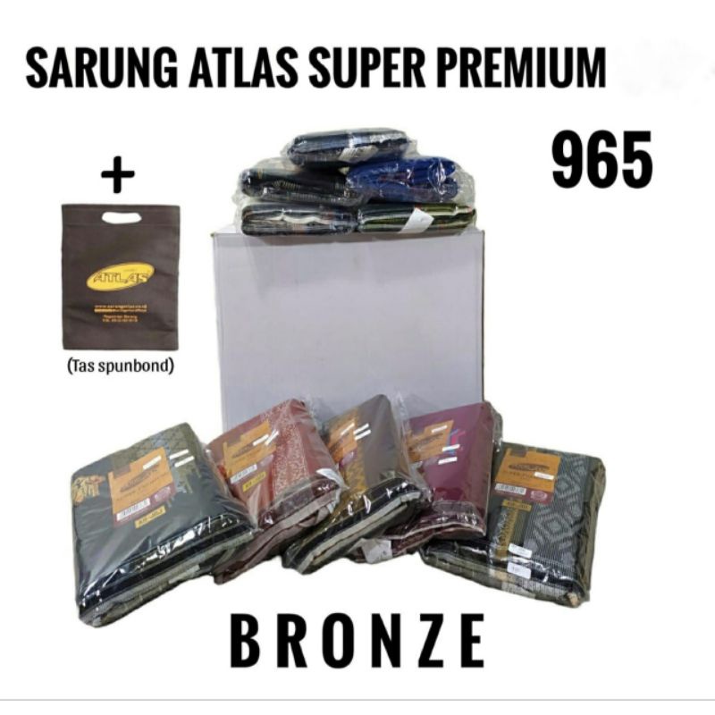 Sarung Atlas Bronze Super Premium 965 Ecer Grosir SN